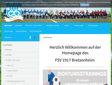 Tablet Screenshot of fsv-bretzenheim.de